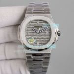 Swiss Replica Patek Philippe Nautilus Diamond Dial Stainless Steel Watch 40MM